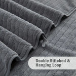 8 Pcs Bath Towel Set - 4 Washcloths, 2 Face Towels & 2 Bath Towels - Absorbent & Quick Dry, Ideal for Bathroom, Gym & Hotel Use