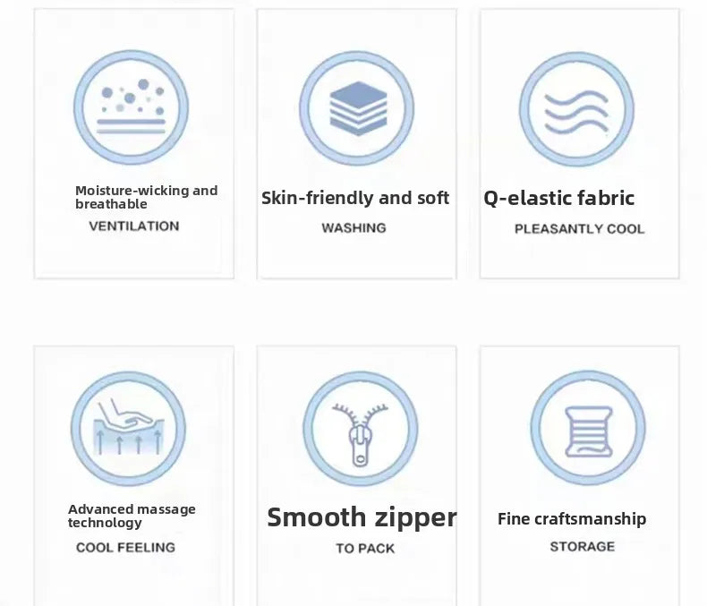 Summer Ice Silk Latex Pillowcase Bean Memory Single 30x50 Children's Pillow Core Case 40x60 Breathable Pair Bidirectional Use