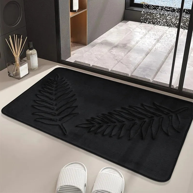 Fashion Bath Rug Soft Non-Slip Quick Dry Bath Mat Absorbent floor mat bathroom mat Machine Washable Shower Anti-slip Carpet
