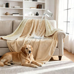 Waterproof Blanket for Bed Sofa Couch, Water Resistant Blanket，Reversible Leakproof Bed Cover for Adults Elderly Pets