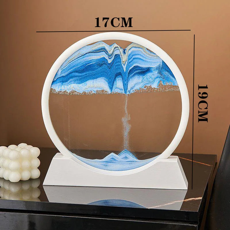 3D Quicksand Painting Ornament Living Room Light Luxury Small Ornament Small Cute Wine Cabinet High Sense Ins Wind Home