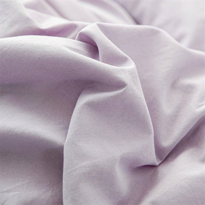 3pcs  100% cotton bedding set Double Duvet Cover Set 220x240 Solid Twist Cotton King Size Bedding Set Quilt Cover Set