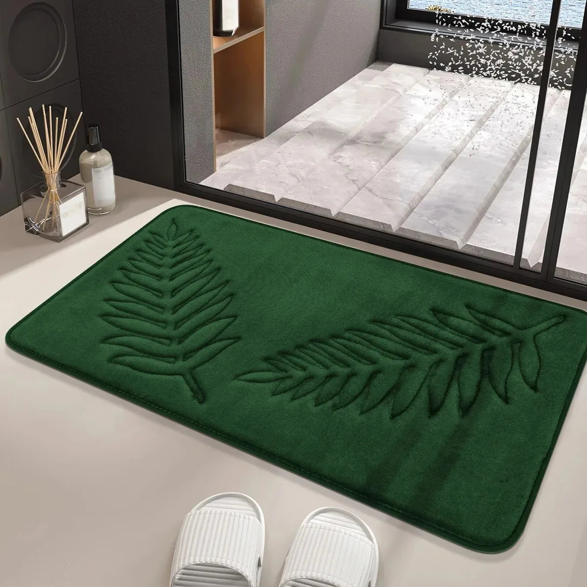 Fashion Bath Rug Soft Non-Slip Quick Dry Bath Mat Absorbent floor mat bathroom mat Machine Washable Shower Anti-slip Carpet
