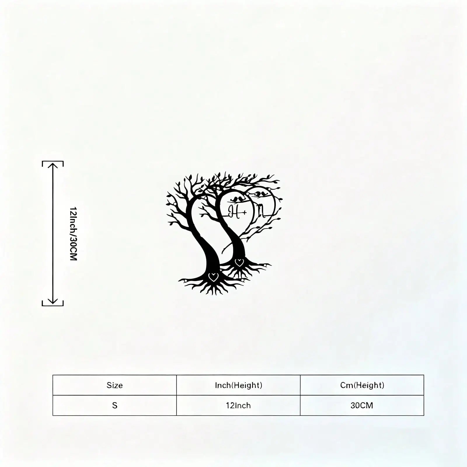 3pcs Black Metal Wall Art Decor Tree Of Life Metal Tree Wall Art Tree Sign Metal Wall Decoration Housewarming Hanging Wall Art