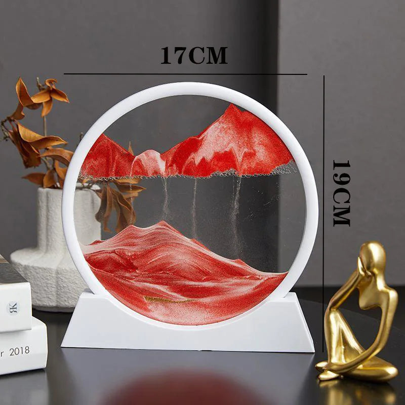 3D Quicksand Painting Ornament Living Room Light Luxury Small Ornament Small Cute Wine Cabinet High Sense Ins Wind Home