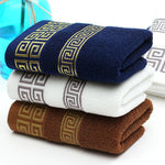 1/4/6pcs Black Cotton Towels 34x74cm 70x140cm Embroidered Hotel Quality Bath Towel for Adults Christmas Gift Thicken Face Towels