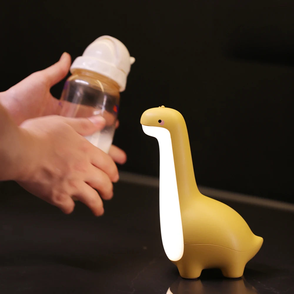 Dinosaur Night Light Cute Children's Night Light Eye Protection Bedside Timing Lamp USB Charging Room Decoration Children's Gift
