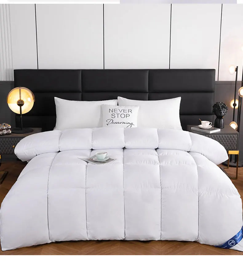 Hotel Style Comforter Queen King Lightweight Fluffy Comfortable and Breathable Soft Winter Quilt Very Warm 220x240 Quilts Blanke