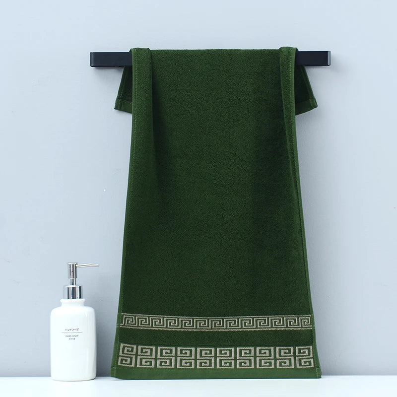 1/4/6pcs Black Cotton Towels 34x74cm 70x140cm Embroidered Hotel Quality Bath Towel for Adults Christmas Gift Thicken Face Towels