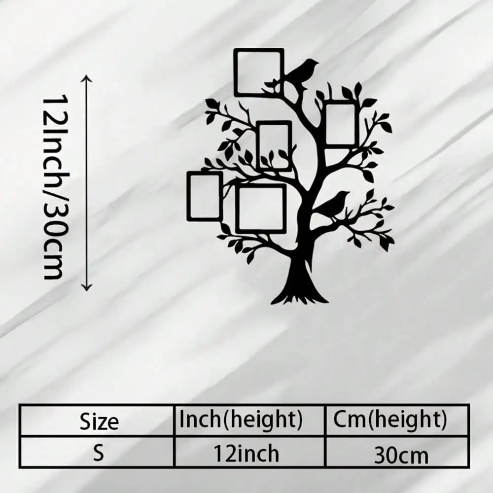 3pcs Black Metal Wall Art Decor Tree Of Life Metal Tree Wall Art Tree Sign Metal Wall Decoration Housewarming Hanging Wall Art