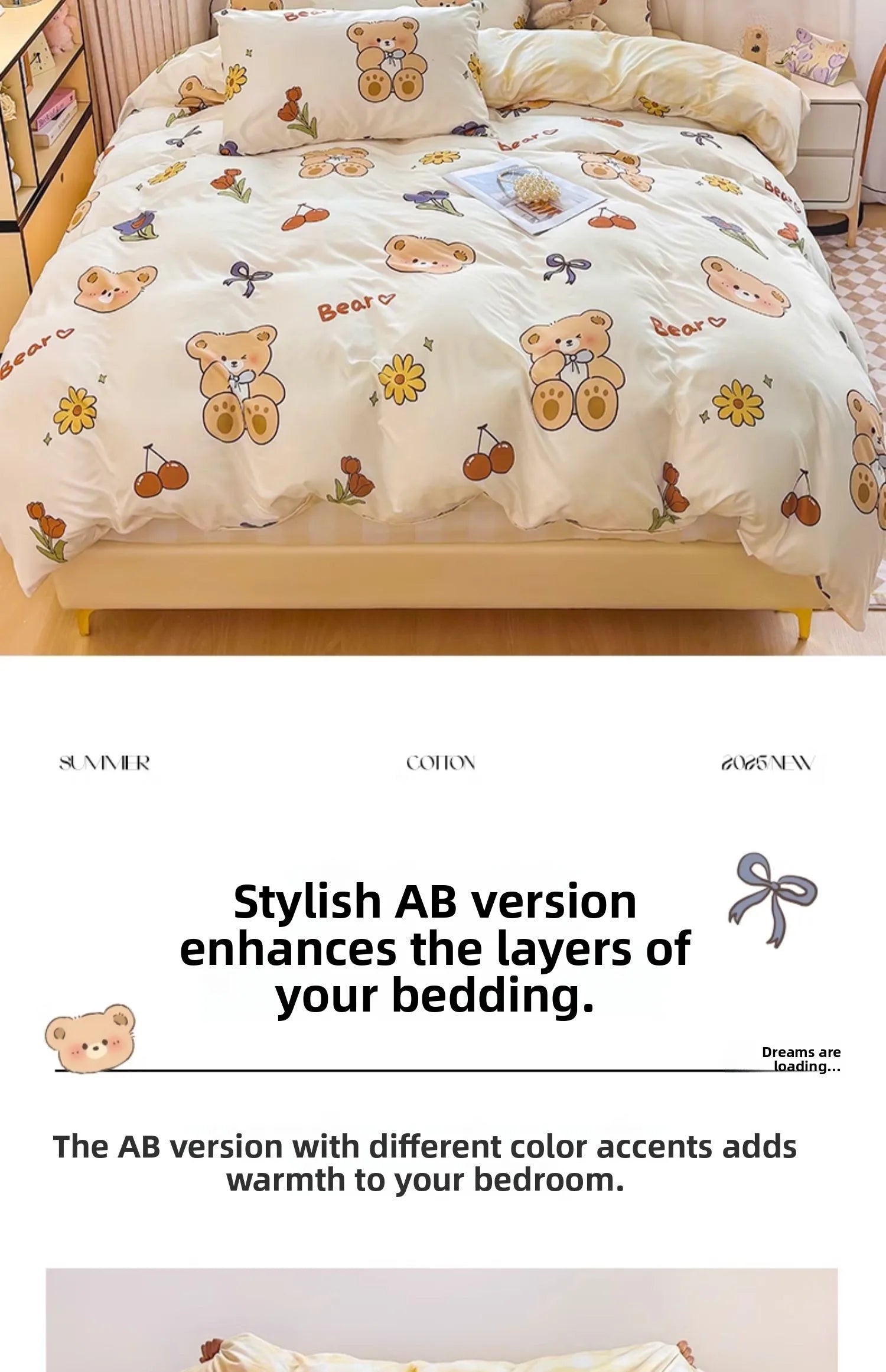 Washed Cotton Bedding Set Single Bed Three Piece Set Student Dormitory Pure Color Four Piece Set Bed Sheet Duvet Cover Quilt