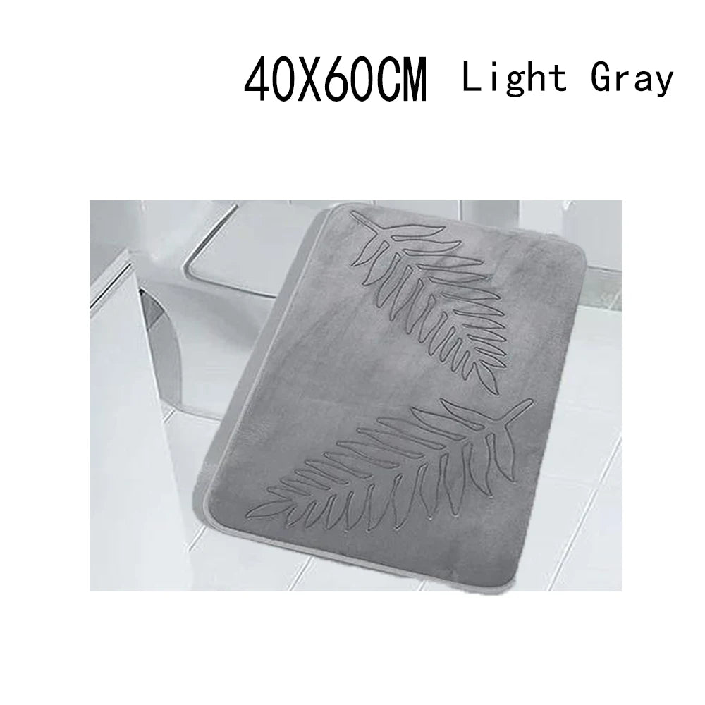 Fashion Bath Rug Soft Non-Slip Quick Dry Bath Mat Absorbent floor mat bathroom mat Machine Washable Shower Anti-slip Carpet
