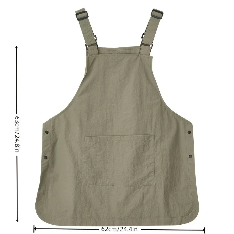 Japanese Waterproof Outdoor Barber, Coffee Shop, Catering Workwear Apron, Unisex Household Kitchen Workwear