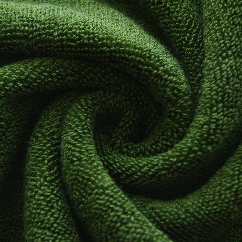 2pcs Green Christmas Cotton Bath Towels Set Hotel Bathroom Towels For Adult Quick-Dry Thicken Face Bath Towels 34x74cm 70x140cm