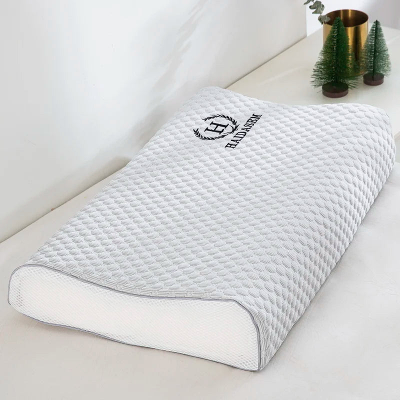Summer Ice Silk Latex Pillowcase Bean Memory Single 30x50 Children's Pillow Core Case 40x60 Breathable Pair Bidirectional Use