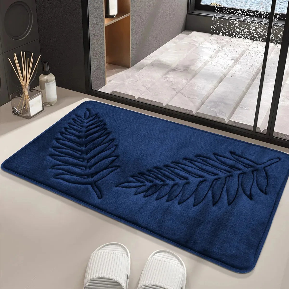 Fashion Bath Rug Soft Non-Slip Quick Dry Bath Mat Absorbent floor mat bathroom mat Machine Washable Shower Anti-slip Carpet