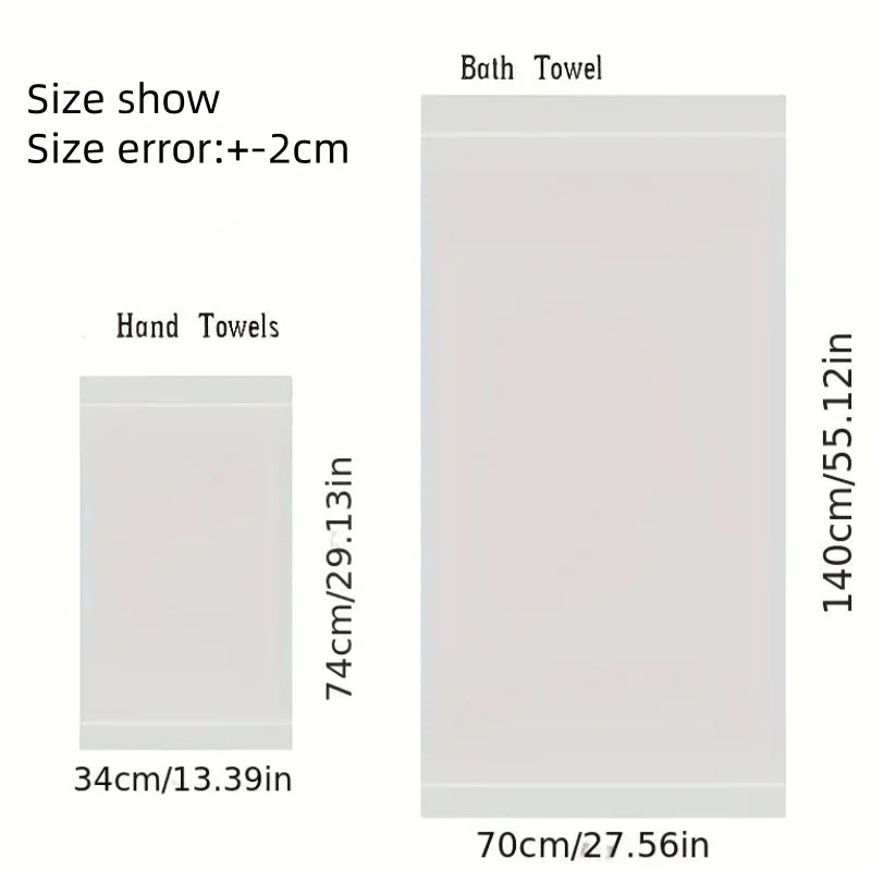 1/4/6pcs Black Cotton Towels 34x74cm 70x140cm Embroidered Hotel Quality Bath Towel for Adults Christmas Gift Thicken Face Towels