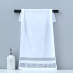 1/4/6pcs Black Cotton Towels 34x74cm 70x140cm Embroidered Hotel Quality Bath Towel for Adults Christmas Gift Thicken Face Towels