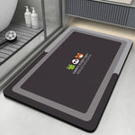 Diatomite Bath Mats Bathroom Absorbent Anti Slip Floor Mat Foot Carpet Quick Dry Shower Toilet Rug Doormat Washable
