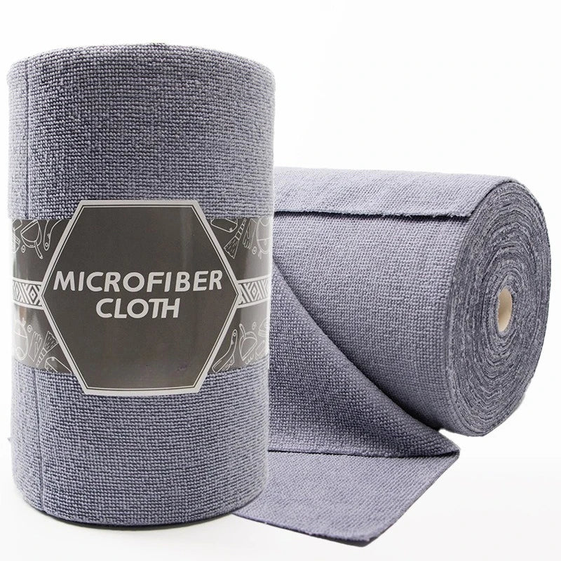 50 Sheetes/Roll Reusable Cleaning Wipe Household Kitchen Cloth Microfiber Towel Rolls Dish Rags Wash Paper Towel Replacement