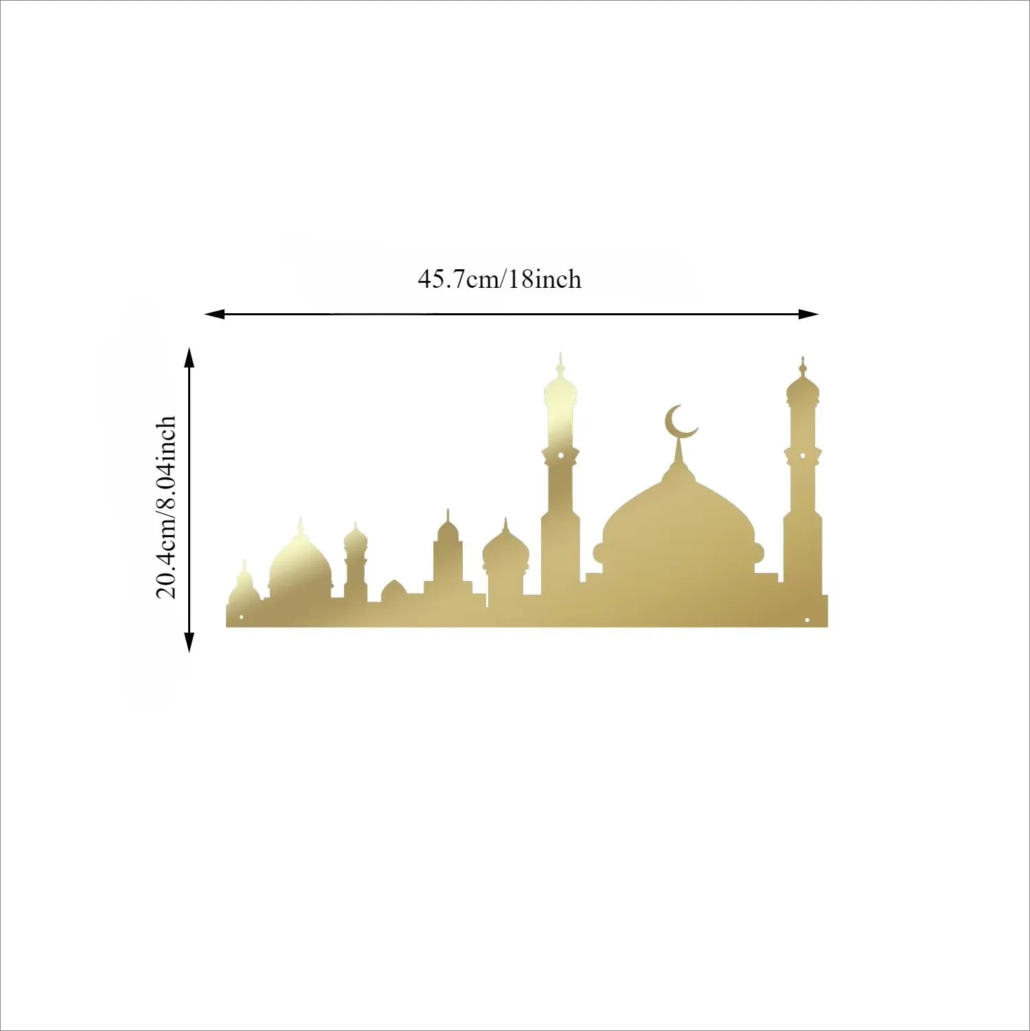 Exquisite Metal Bismillah Wall Art – Arabic Calligraphy, Ideal Islamic Gift, Quran & Arabic Wall Decoration