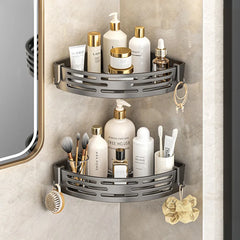 Modern Bathroom Corner Organizer Rack Self Adhesive Shower Shelf For Cosmetics Toiletries Storage Valentines Day Gift Home Decor