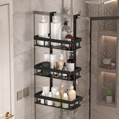 bathroom wall mounted storage rack, door mounted rack, shower gel rack, shower supplies storage rack