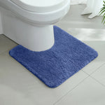 U-shaped thickened bathroom floor mat, plush material, bathtub absorbent mat, anti slip foot mat, bathroom small carpet, entranc