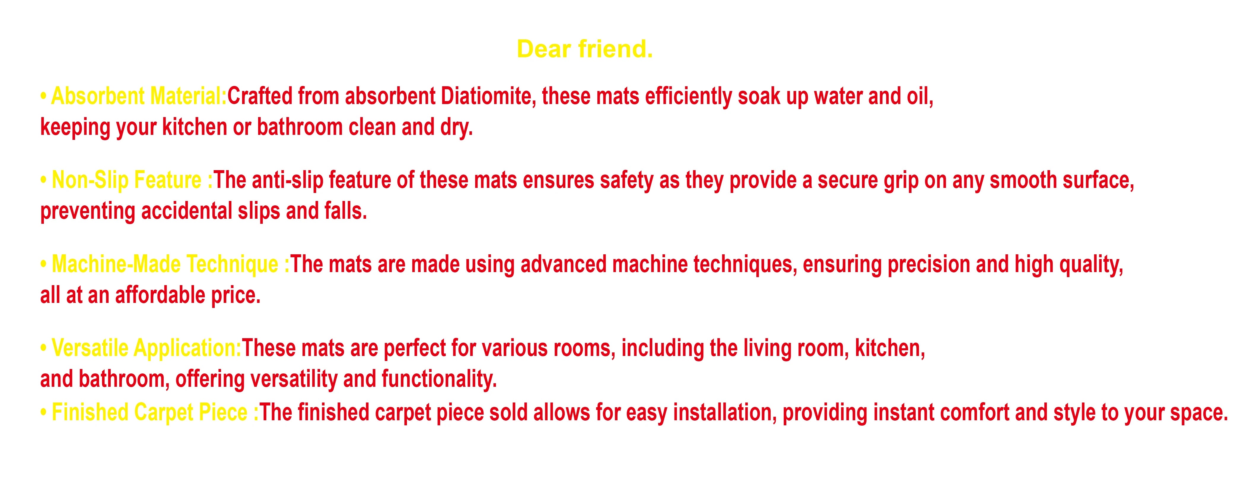 VIKAMA 1/2PC Wabi-Sabi Kitchen Floor Mat Non-Slip And Oil Resistant Carpet Diatomaceous Mud Absorbent Foot Mat Home Decoration