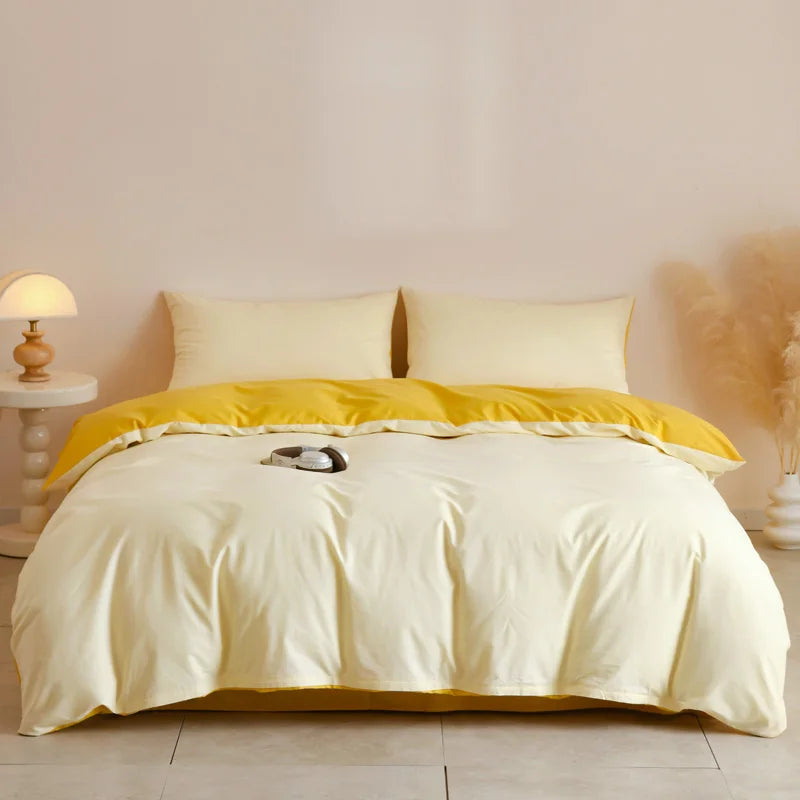 3pcs 100% Egyptian Cotton Duvet Cover Set 1pc Duvet Cover and 2pcs Pillowcases 150*200/220*220cm Single/double Queen King Size