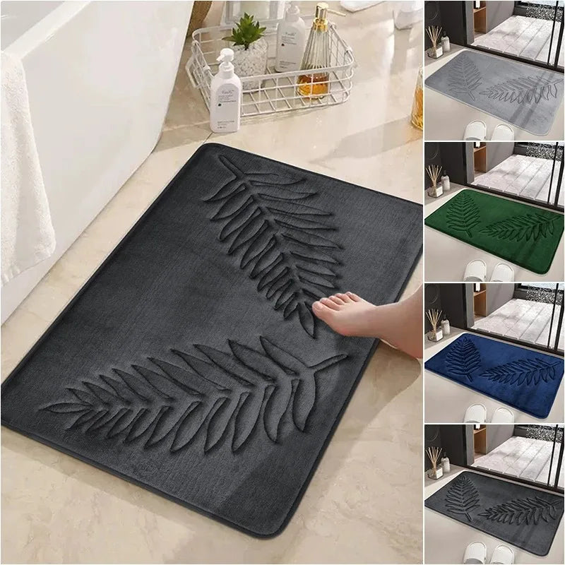 Fashion Bath Rug Soft Non-Slip Quick Dry Bath Mat Absorbent floor mat bathroom mat Machine Washable Shower Anti-slip Carpet