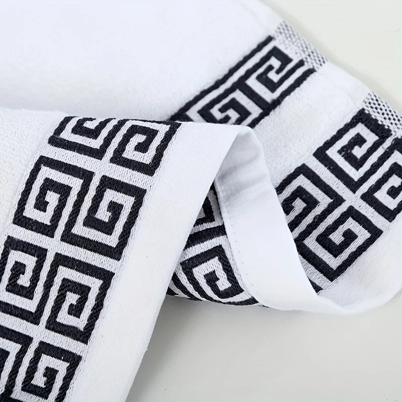 2pcs Green Christmas Cotton Bath Towels Set Hotel Bathroom Towels For Adult Quick-Dry Thicken Face Bath Towels 34x74cm 70x140cm