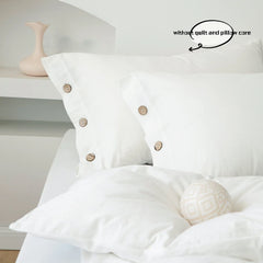 3pcs  100% cotton bedding set Double Duvet Cover Set 220x240 Solid Twist Cotton King Size Bedding Set Quilt Cover Set