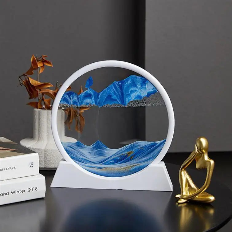 3D Quicksand Painting Ornament Living Room Light Luxury Small Ornament Small Cute Wine Cabinet High Sense Ins Wind Home