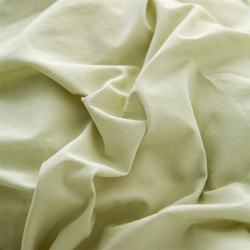 3pcs  100% cotton bedding set Double Duvet Cover Set 220x240 Solid Twist Cotton King Size Bedding Set Quilt Cover Set