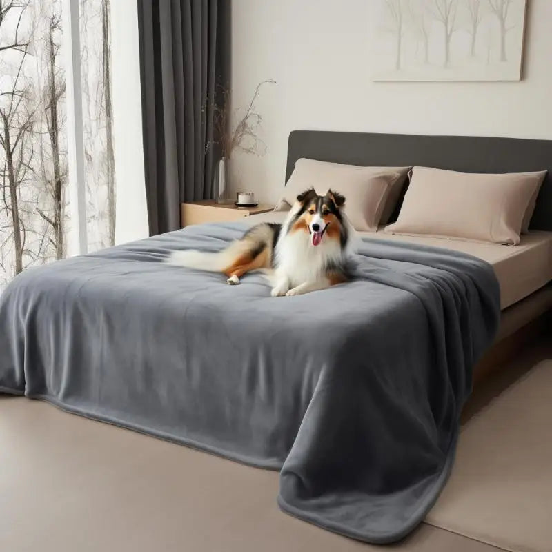 Waterproof Blanket for Bed Sofa Couch, Water Resistant Blanket，Reversible Leakproof Bed Cover for Adults Elderly Pets