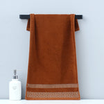 1/4/6pcs Black Cotton Towels 34x74cm 70x140cm Embroidered Hotel Quality Bath Towel for Adults Christmas Gift Thicken Face Towels