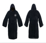 Jedi Cosplay Nightgown Male Homewear Flannel Robe Male With Hooded Thick Star Dressing Gown Empire Men's Bathrobe Winter Robe