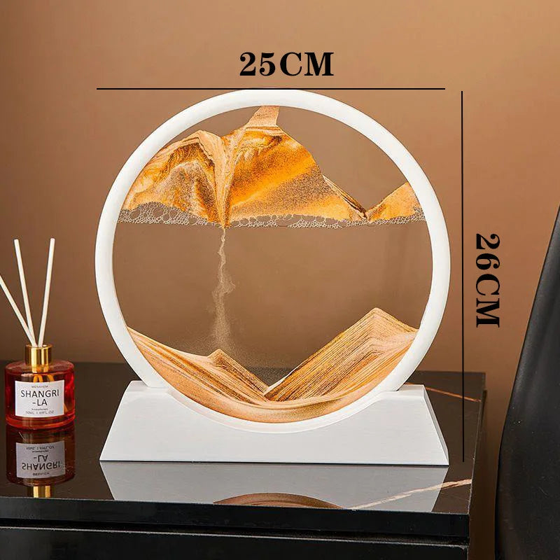 3D Quicksand Painting Ornament Living Room Light Luxury Small Ornament Small Cute Wine Cabinet High Sense Ins Wind Home
