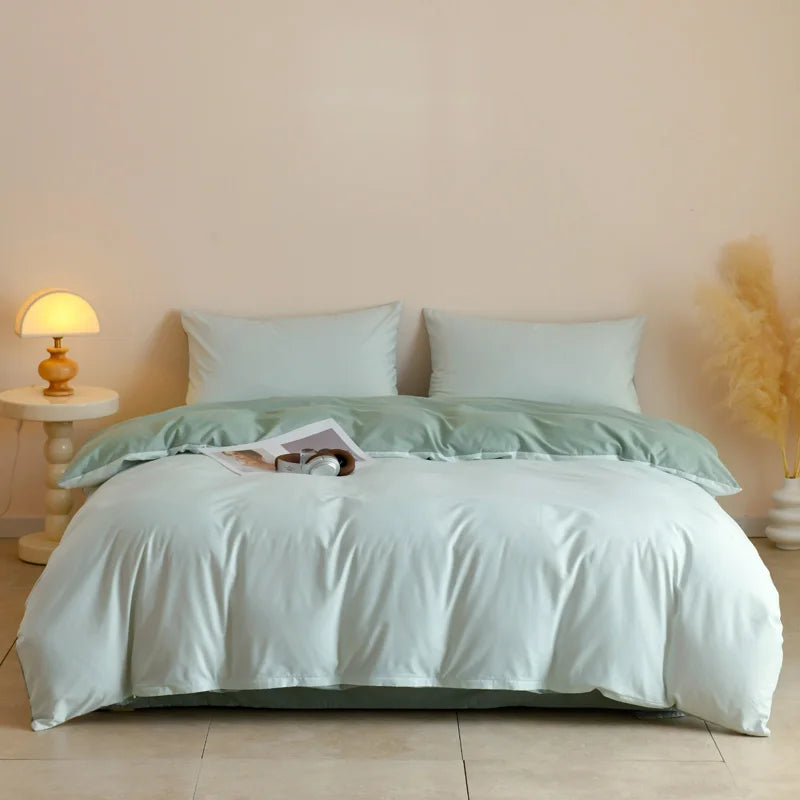 3pcs 100% Egyptian Cotton Duvet Cover Set 1pc Duvet Cover and 2pcs Pillowcases 150*200/220*220cm Single/double Queen King Size