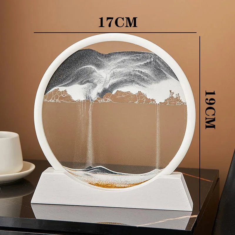 3D Quicksand Painting Ornament Living Room Light Luxury Small Ornament Small Cute Wine Cabinet High Sense Ins Wind Home