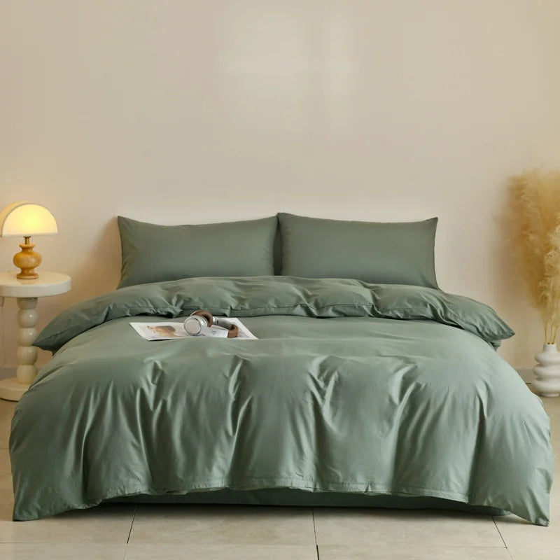 3pcs 100% Egyptian Cotton Duvet Cover Set 1pc Duvet Cover and 2pcs Pillowcases 150*200/220*220cm Single/double Queen King Size