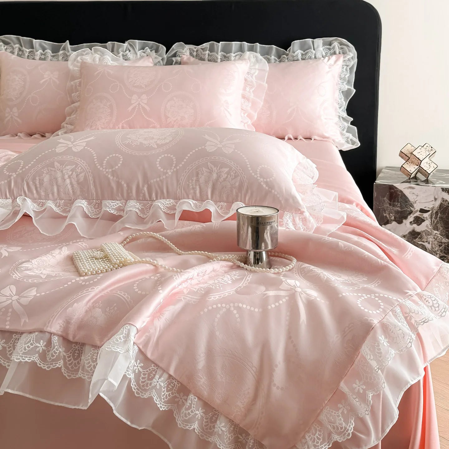 Cooling Summer Quilt Twin Queen Size 2026 Korean Lace Trim Silky Satin Lightweight Blanket for Hot Summer Nights Bedroom AC Room