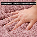 U-shaped thickened bathroom floor mat, plush material, bathtub absorbent mat, anti slip foot mat, bathroom small carpet, entranc