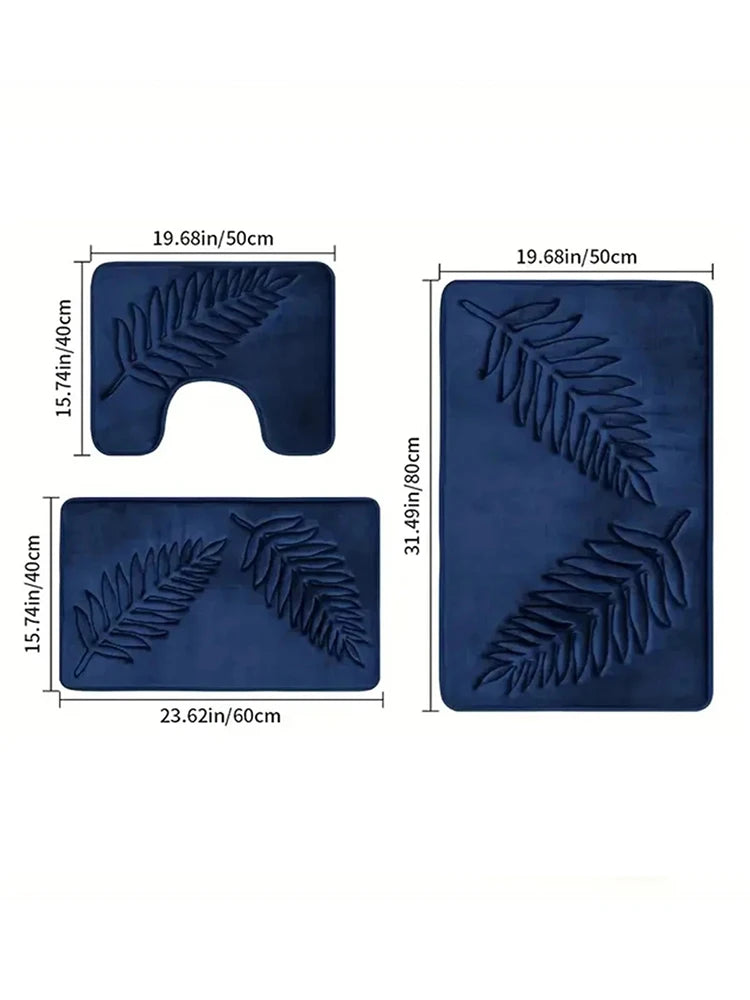 Fashion Bath Rug Soft Non-Slip Quick Dry Bath Mat Absorbent floor mat bathroom mat Machine Washable Shower Anti-slip Carpet