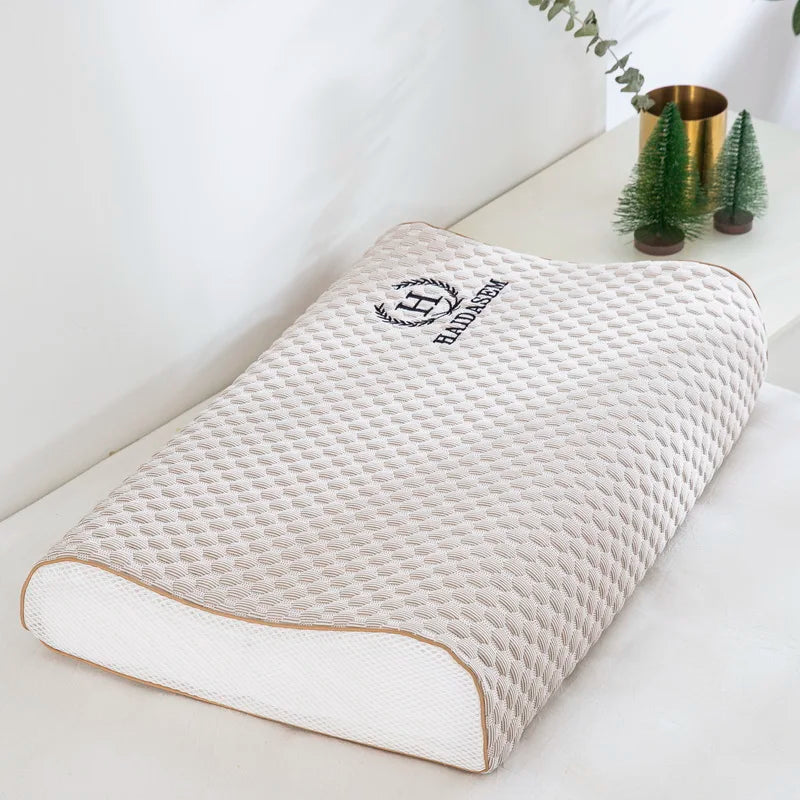 Summer Ice Silk Latex Pillowcase Bean Memory Single 30x50 Children's Pillow Core Case 40x60 Breathable Pair Bidirectional Use