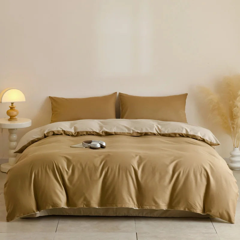 3pcs 100% Egyptian Cotton Duvet Cover Set 1pc Duvet Cover and 2pcs Pillowcases 150*200/220*220cm Single/double Queen King Size