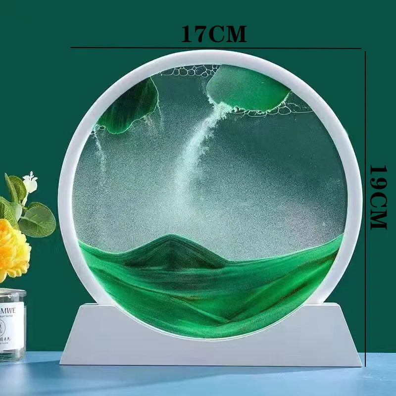 3D Quicksand Painting Ornament Living Room Light Luxury Small Ornament Small Cute Wine Cabinet High Sense Ins Wind Home