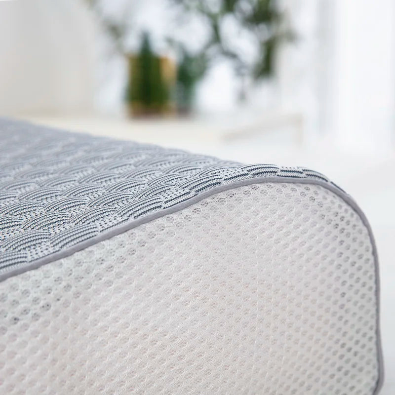 Summer Ice Silk Latex Pillowcase Bean Memory Single 30x50 Children's Pillow Core Case 40x60 Breathable Pair Bidirectional Use