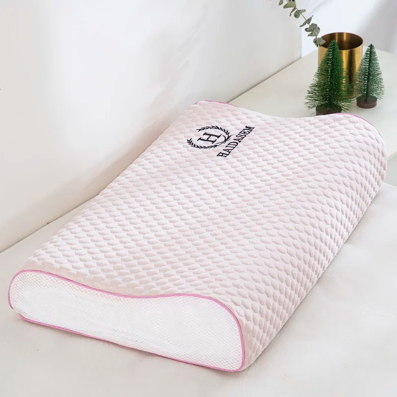 Summer Ice Silk Latex Pillowcase Bean Memory Single 30x50 Children's Pillow Core Case 40x60 Breathable Pair Bidirectional Use